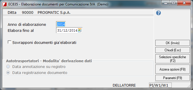 SPESOMETRO ANNO 2014 COMUNICAZIONE POLIVALENTE Procedura Gestionale: SPRING SQ PROCEDURA PER CREAZIONE FILE EXCEL PER IL COMMERCIALISTA (UTENTE SISTEMI) Revisione 1.