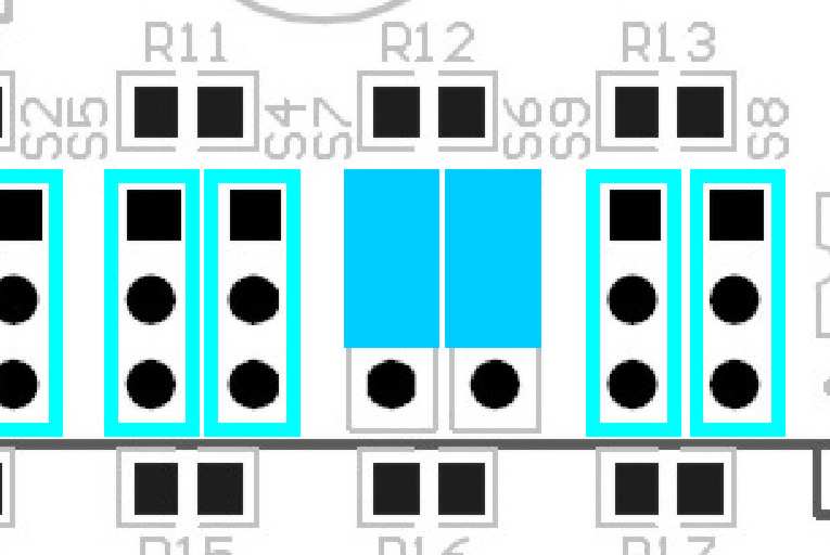 Per gni ingress è presente una cppia di pnticelli: partend da sinistra a destra la prima cppia è relativa all ingress numer 1, la secnda all ingress numer