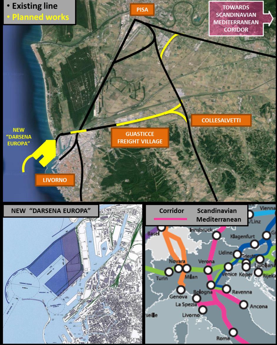 INQUADRAMENTO GENERALE GLOBAL PROJECT: «LIVORNO GATEWAY PROJECT» Il progetto RACCORDO si inserisce nella più ampia programmazione del Livorno Gateway Project, che prevede lo sviluppo complessivo dell