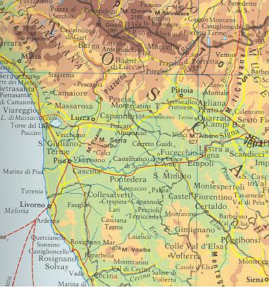 Il nostro territorio: Pisa, grazie alla catena montuosa degli Appennini che la difendono dai venti provenienti