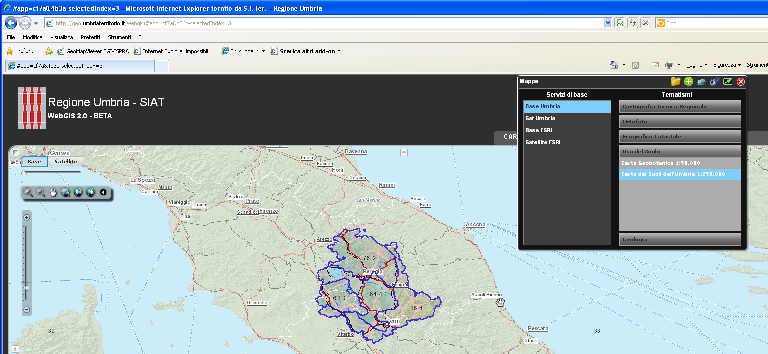 La carta dei suoli dell e il servizio