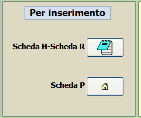 2) Il pulsante Scheda P permette di accedere alla sezione dove, per ciascuna struttura/reparto, è possibile sia l inserimento di un nuovo paziente sia