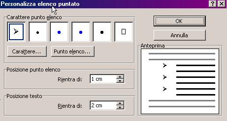 PUNTO 7 DA MENU (INSERISCI