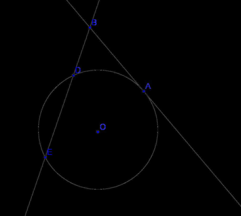 Teorema della secante e della tangente Da un punto esterno a un cerchio si conduce una secante e una tangente alla circonferenza, allora il segmento di tangente è medio