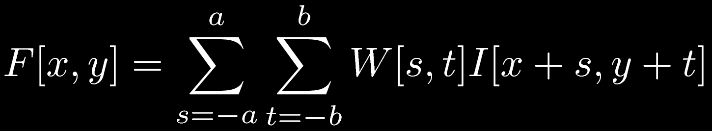 I[x,y+1] I[x+1,y-1] I[x+1,y] I[x+1,y+1] Un filtro lineare è una matrice