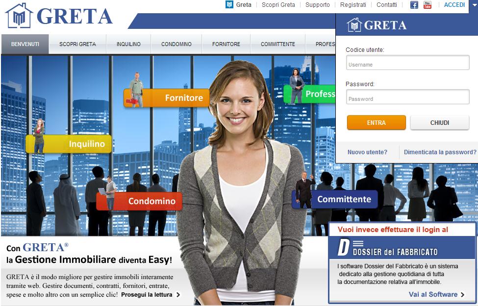 ACCREDITAMENTO ed avvio della Procedura VOL Utente richiedente INIZIANO LE OPERAZIONI DI CENSIMENTO Login su GRETA http://gretacomuni.gro ma.