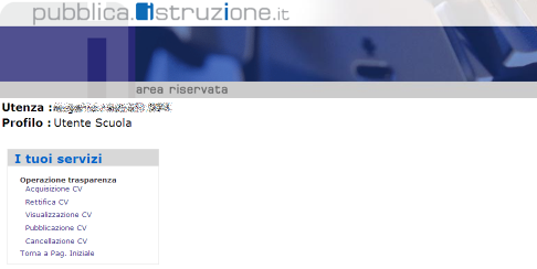 2. Accesso e utilizzo dell applicazione L accesso alle funzionalità descritte di seguito avverrà attraverso un collegamento presente all interno del Portale dei Servizi SIDI del Ministero della