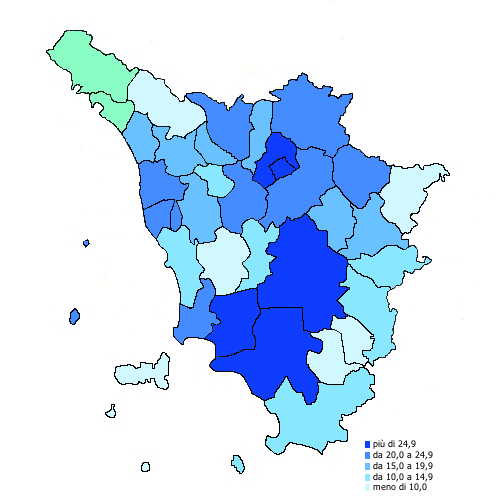 000 coppie residenti (2012-2014) 2010-2012 A livello di zona socio-sanitaria di