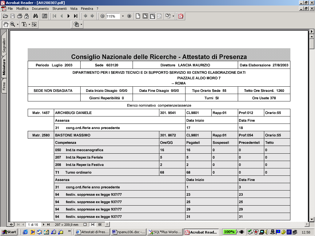 Selezinand la prima pzine si aprirà il file, all intern del brwser, e ne verrà data immediata visualizzazine.