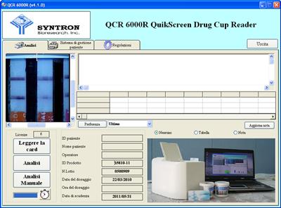 Il QCR 6000R QuikScreen Drug Cup Reader è un lettore di strips in grado di distinguere le differenze di colori da diverse reazioni biochimiche e fornire risultati qualitativi.