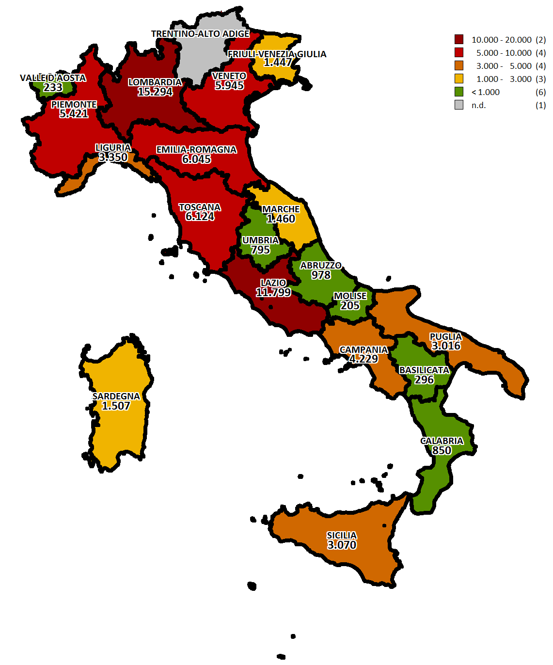 Figura 31: Mappa distribuzione del