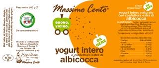 YOGURT INTERO E CONFETTURA EXTRA DI ALBICOCCA - DA BERE - thermofilus) e 15% confettura extra di albicocca