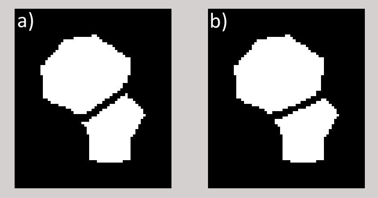 Figura 3.29: Esempio di split con 2 regioni concave.