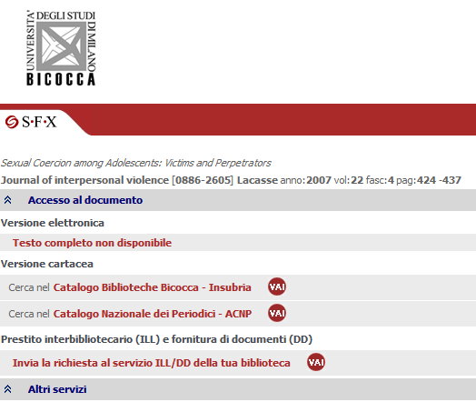 Accedere al full text (2) Articolo disponibile in