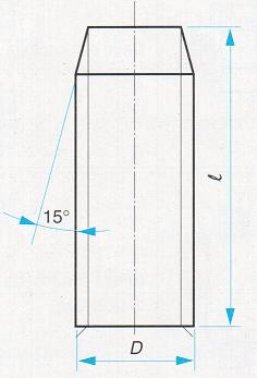Filettatura e maschiatura a mano Esempio Per filettare una vite metrica M16 con passo 2, si dovrà avere un tondino di diametro: Dt = 16 (0,18 2) = 15,64 mm.