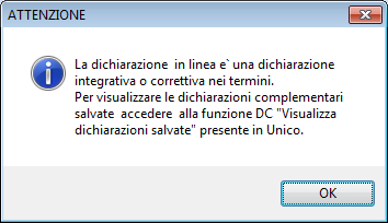 5. Accesso alle dichiarazioni salvate (Dichiarazioni Originarie) 22-23-24. Dichiarazioni Unico PF/SP/AC 01.