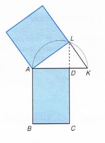 Dal Rettangolo al quadrato Il primo Teorema di Euclide permette di costruire, dato un