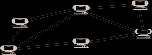 Tecnologia di comunicazione: Peer-to-peer In una rete peer-to-peer, o rete punto a punto, tutti i calcolatori sono collegati da una serie di connessioni dirette (dedicate) tra di loro.
