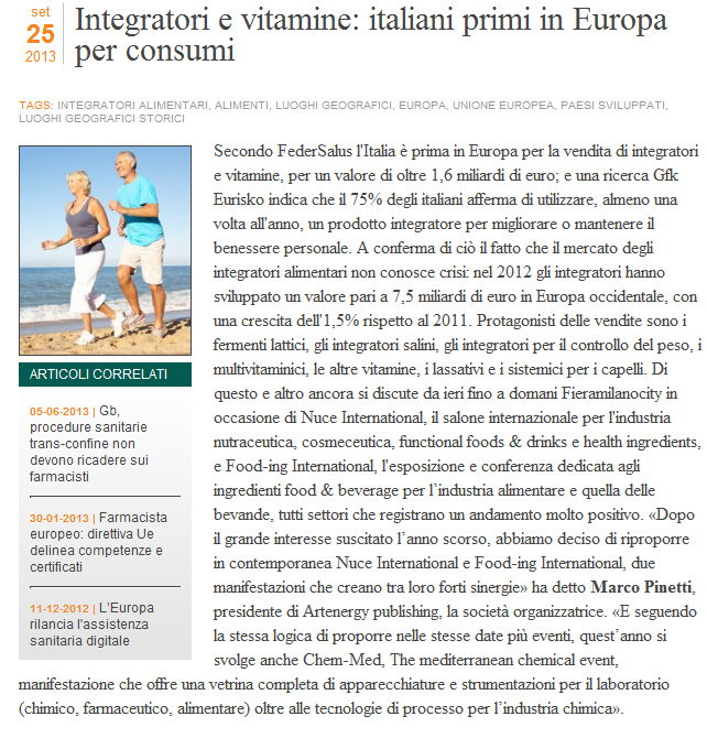 Testata: Farmacista 33 Utenti unici/giorno: 6.