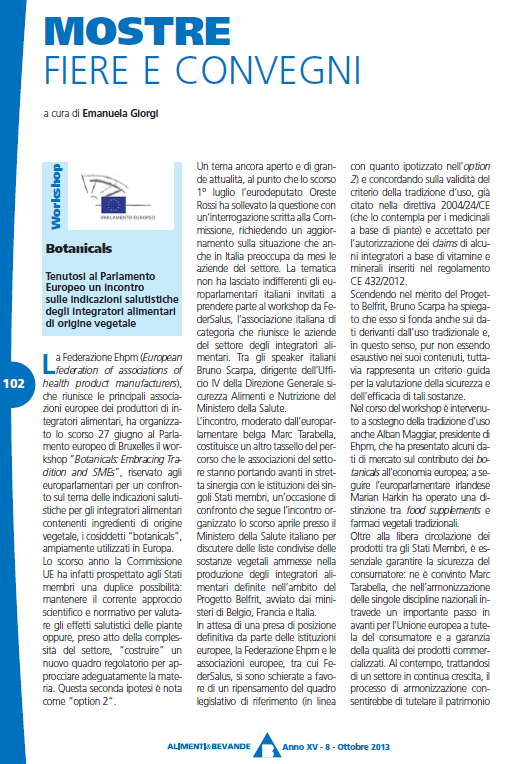 Testata: Alimenti & Bevande