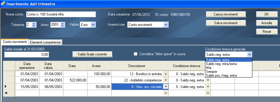 CONDIZIONI SULLE RIMESSE CONDIZIONI SULLE RIMESSE E possibile indicare quali rimesse possono assumere natura solutoria, in riferimento al fido eventualmente presente.