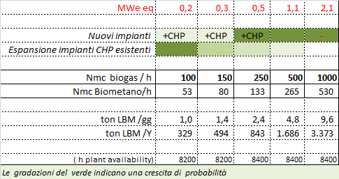 Biogas : giacimenti dispersi e di modeste portate 14 E anche quando presente la rete gas nelle vicinanze non