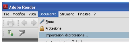 Abilitazione della firma digitale interna al modello pdf Se si dispone della firma digitale, per potere essere utilizzata internamente al