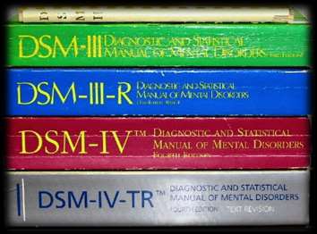 DSM I : 1952 DSM II : 1968 DSM III : 1980 DSM III- R : 1987 DSM IV : 1994 DSM IV TR :