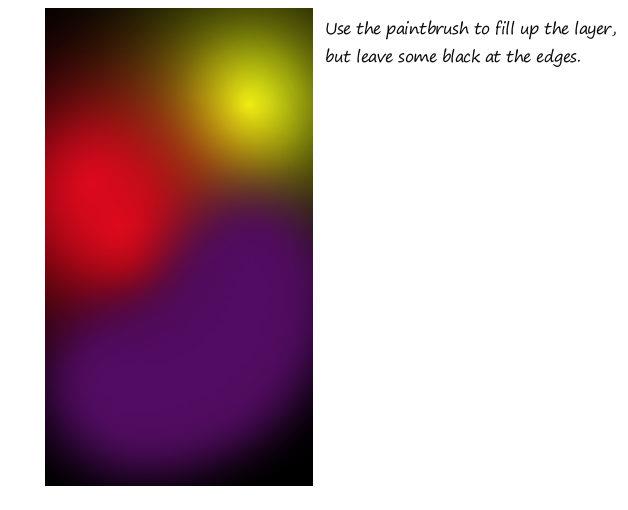 Fase 1 - Creare l'immagine di sfondo della app Cambiare il colore di primo piano in un luminoso rosso, poi