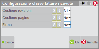 DOCUVISION IMPOSTAZIONI CLASSI DOCUMENTO Nella tabella delle classi documento si ha la possibilità di indicare su ogni singola classe (sia questa personalizzata o predefinita) se i documenti