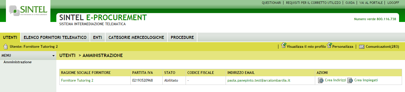 2.1. Modifica dei dati Inserendo il nome utente e la password all interno dei campi presenti nel link Modifica Preferenze è possibile modificare l indirizzo e-mail inserito durante la registrazione e