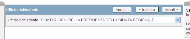 2. Inserimento nel sistema di una richiesta di condivisione Standard