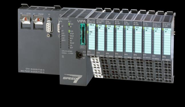 SLIO CPU: DESCRIZIONE Interfaccia X1 Sempre integrata Ethernet PG/OP Utilizzo di schedine SD con sistema di bloccaggio Alimentatore (10A) cambiabile