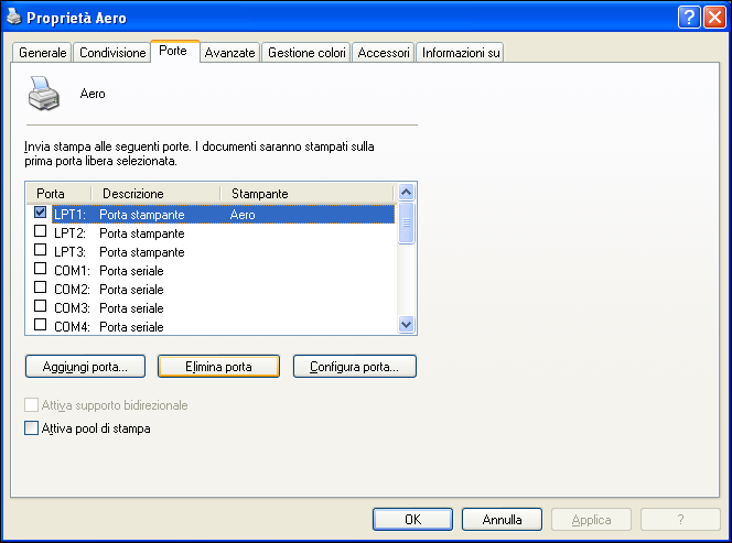 WINDOWS 24 PER CONFIGURARE IL COLLEGAMENTO STANDARD TCP/IP PORT (RAW O LPR) PER WINDOWS NOTA: Nella seguente procedura vengono utilizzati gli schermi di Windows XP.