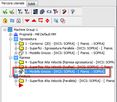 Modello Grezzo Per i percorsi utensile Mill dai 2-assi fino ai 5-assi, il modello grezzo è ora un entità a sé stante, nella Gestione Percorso Utensile, con maggior potenziale e flessibilità.