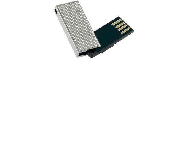 Mini Hologram Chiave USB in metallo, caratterizzata dalla forma rettangolare e dalle dimensioni ultra ridotte, grazie al chip COB di nuova generazione.