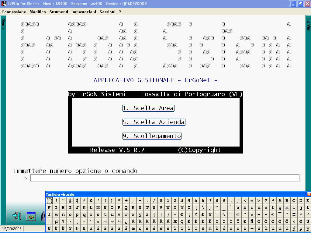 Tastiera virtuale: Con la semplice combinazione di tasti CTRL-SHIFT- SPAZIO compare la tastiera virtuale completa di tutte le lettere accentate tipicamente