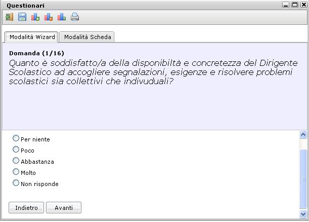 Nella Modalità Wizard, l'applicativo propone all'operatore una compilazione guidata del