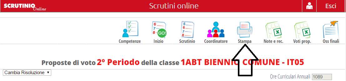 Stampa del tabellone voti proposti prima del GO! Gestione dei crediti per le classi 3 4 5 Per le classi del triennio, una volta assegnato l esito si potrà procedere al calcolo del credito.