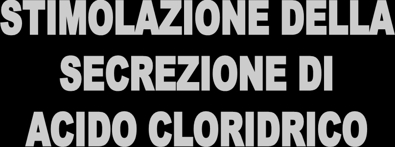 + lume 2H + CO 2 + H 2 O H 2 CO 3 sangue 2K + CELLULA PARIETALE K + Cl - HCO 3 - Cl - L effetto della gastrina è 1500 volte superiore rispetto a quello