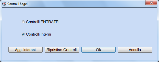 Controlli Entratel Requisito per l'utilizzo della funzionalità è l'installazione, su ogni singolo posto di lavoro, del programma Entratel o, in alternativa, dei "Controlli 2014" per utenti non