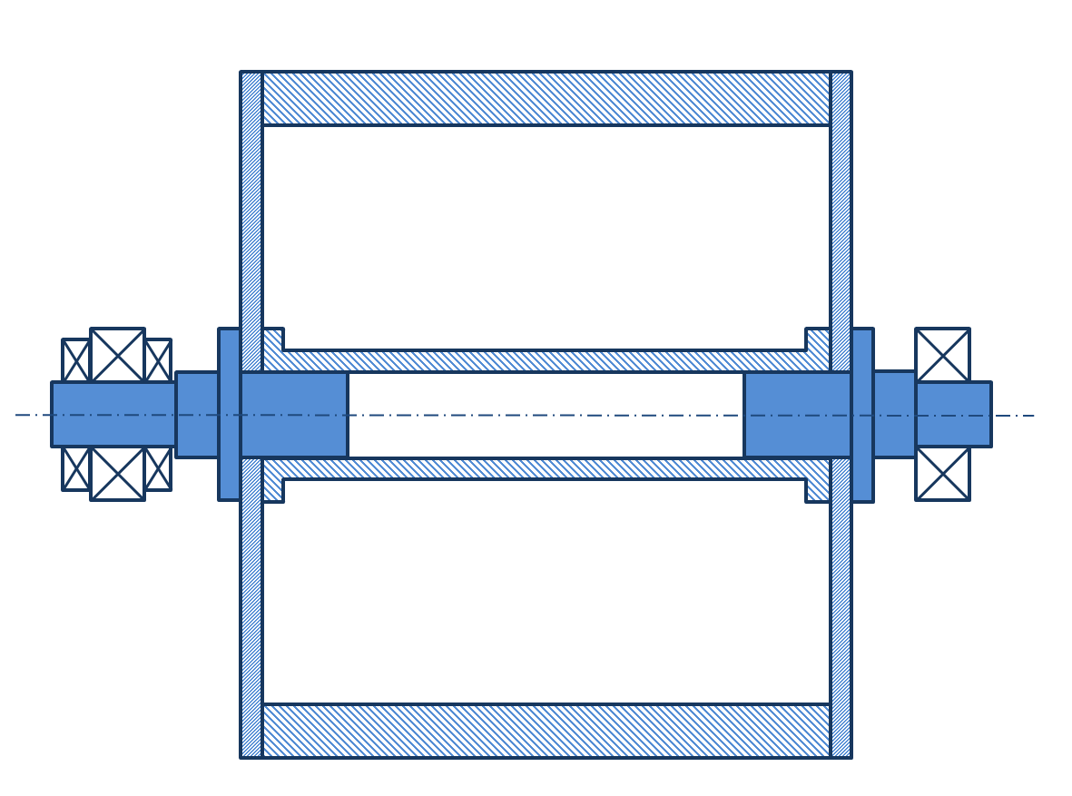 ACCORDO DI PROGRAMMA MSE-ENEA Fig. 31 Schema di montaggio del volano L aggiunta del reggispinta assiale consente di incrementare notevolmente le prestazioni del sistema aumentandone l efficienza.