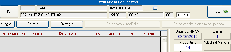 Selezionando il criterio di ricerca e cliccando su Cerca si aprirà la finestra per l inserimento del campo da cercare. I risultati verranno visualizzati nella parte centrale della finestra.