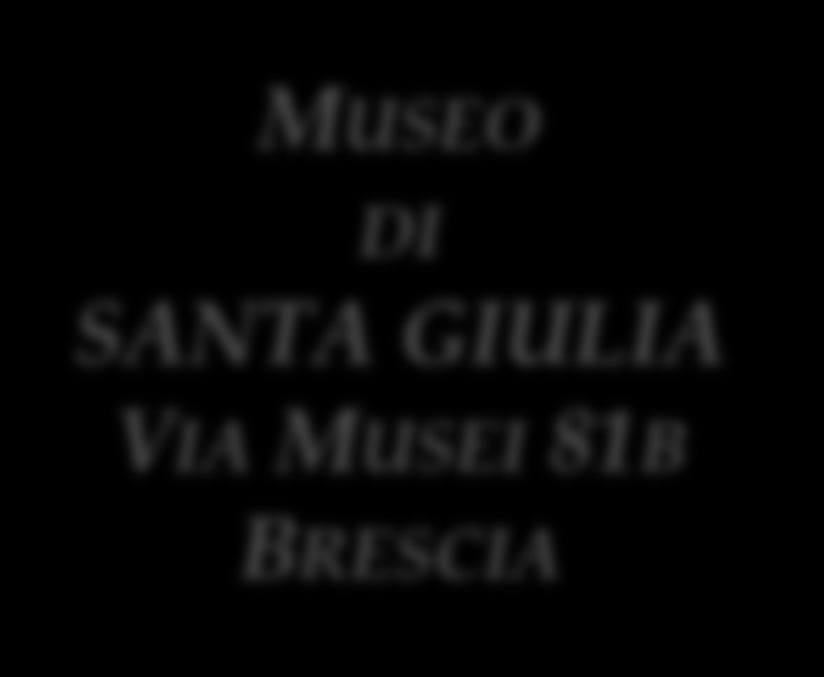MUSEO DI SANTA GIULIA VIA MUSEI 81B BRESCIA