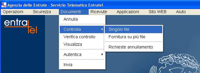 INTRA: Elenchi Cessioni ed Acquisti - 53 Effettuato il salvataggio viene generato un file Pronto per l inserimento della firma digitale Viene creato un file del tipo del tipo CODICE.