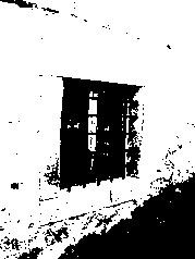 finestra in ferro battuto sistema anti-intrusione: quadrata 55x55 cm in muratura (rif. M.1.