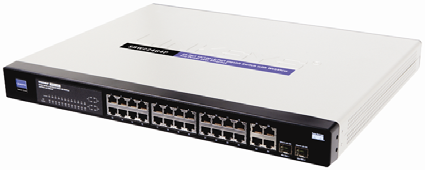 Cisco SRW224G4P Switch a 24 porte 10/100 + 4 porte Gigabit: WebView/PoE Cisco Small Business Managed Switches Switch sicuro e intelligente con PoE per le piccole imprese in espansione Funzioni