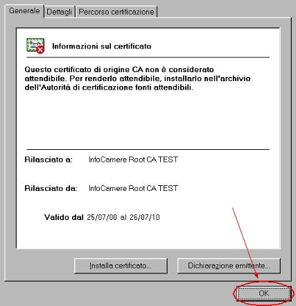 10. Cliccare su «Sì» 11. Cliccare su «OK» 12.