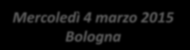 190/2014) Mercoledì 4 marzo 2015 Bologna Prof.