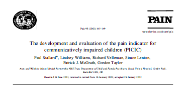 Activity Cry Consolability (FLACC) Paediatric